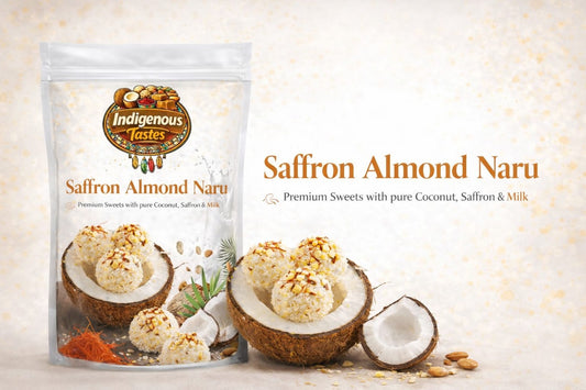 Milk Kesar Badam Naru – Traditional Bengali Sweet (300g