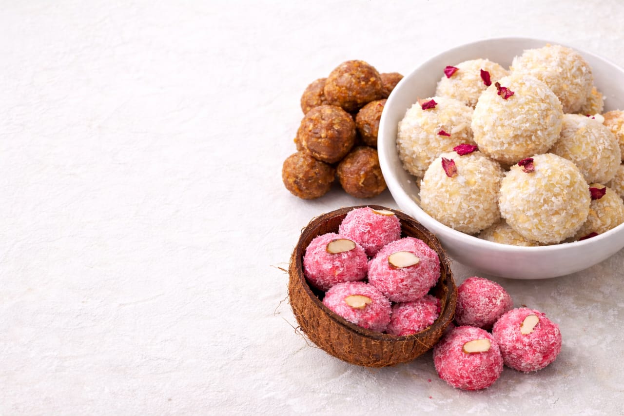 Rose Coconut Naru - Traditional Homemade Bengali sweet (300g)