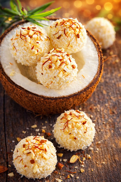 Milk Kesar Badam Naru – Traditional Bengali Sweet (300g